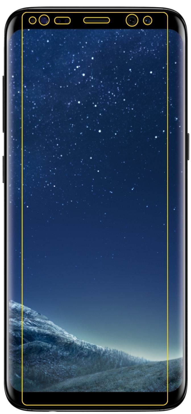 6x Schutzfolie matt für Samsung Galaxy S8 Plus Dis (6)