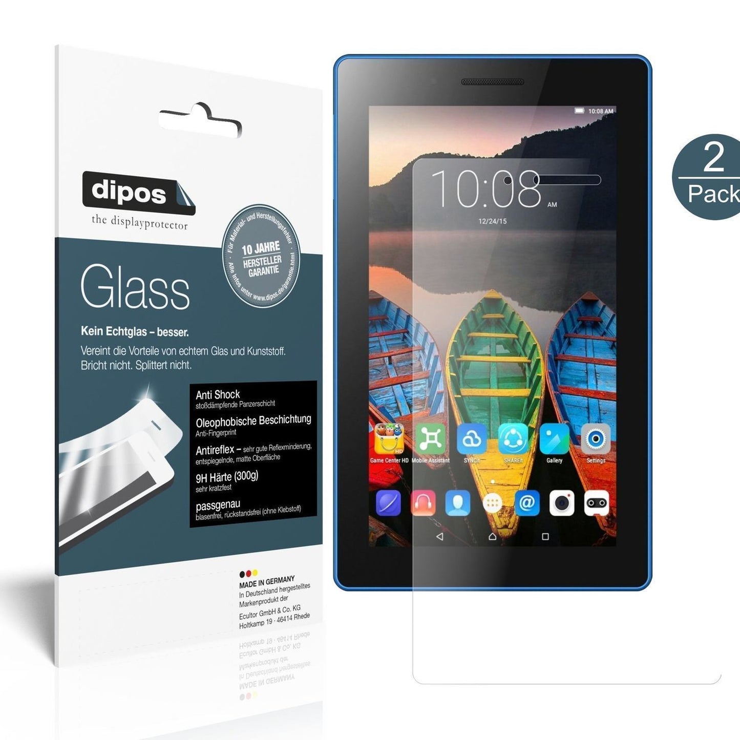 2x 9H Schutzfolie matt für Lenovo Tab 3 7 Essentia (1)