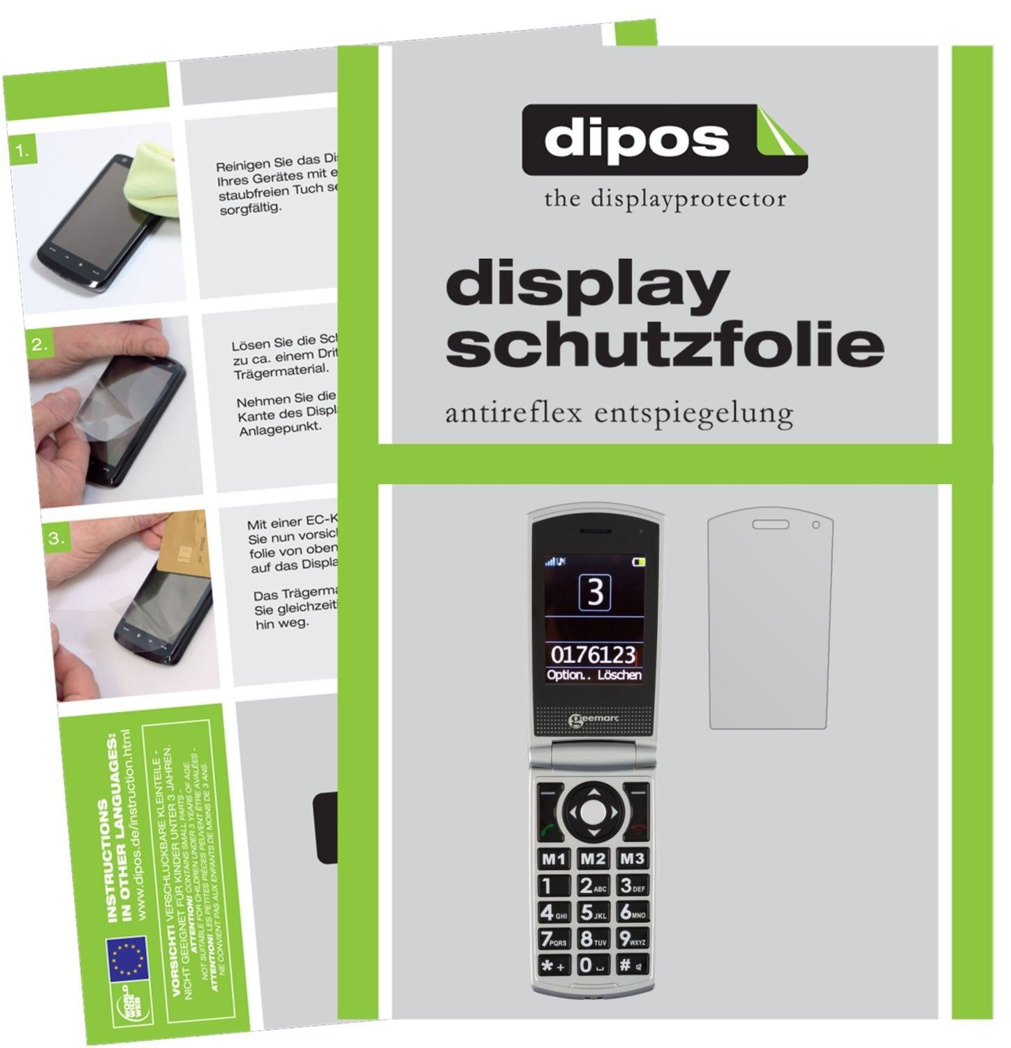6x Schutzfolie matt für Geemarc CL 8450 Display-Sc (1)