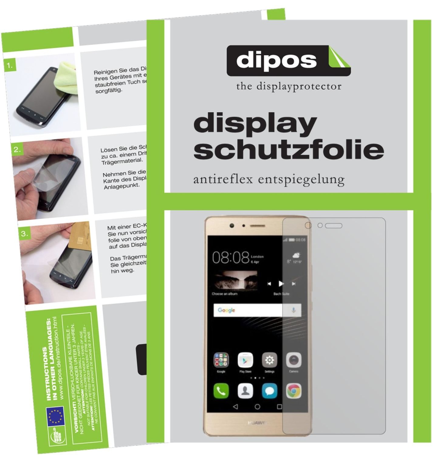 6x Schutzfolie matt für Huawei P9 Lite 2017 Displa (1)