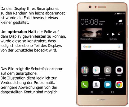4x Schutzfolie klar für Huawei P9 Lite 2017 Displa (5)