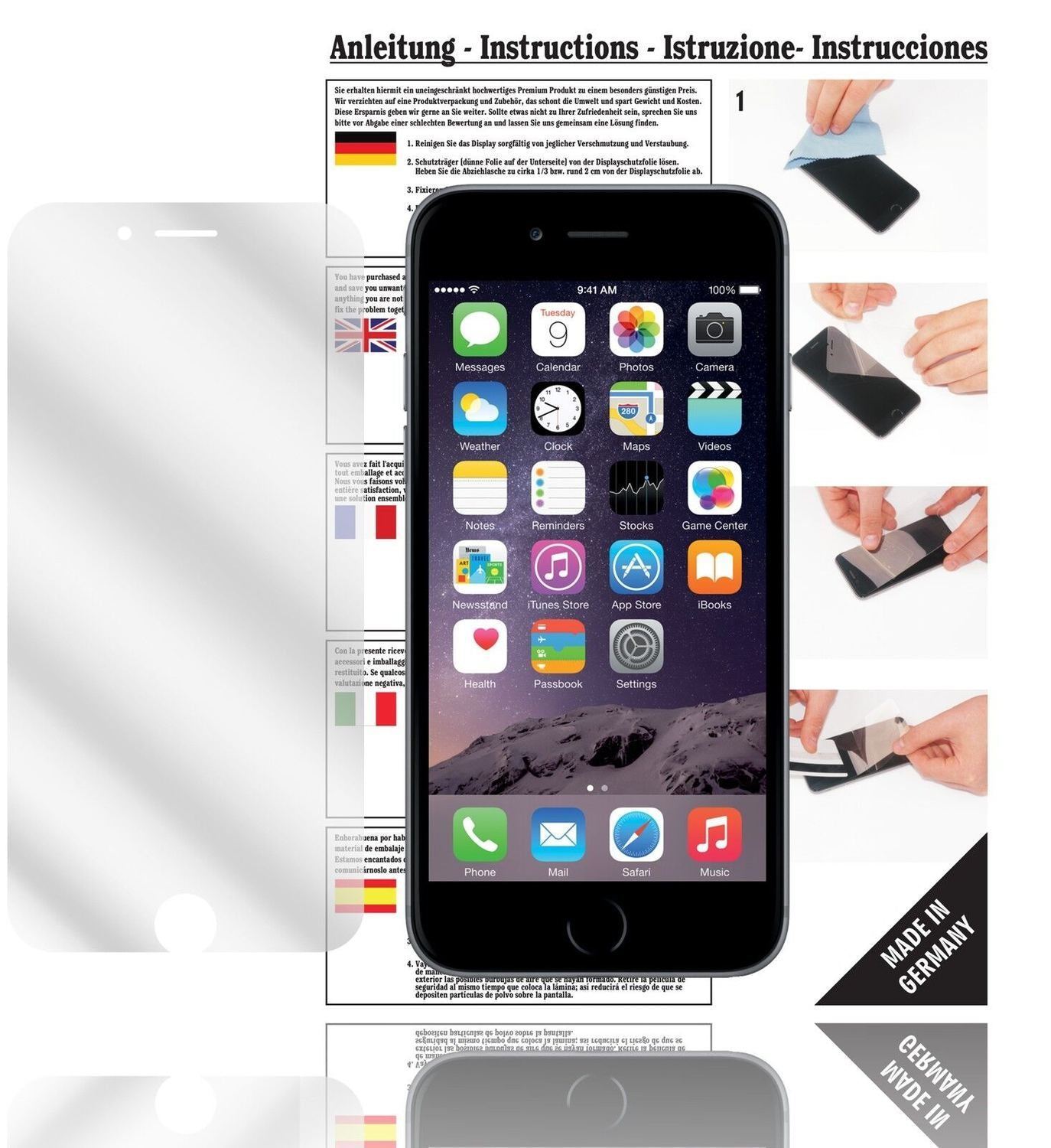 6x Schutzfolie klar für iPhone 6 Plus / 6S Plus Ap (1)