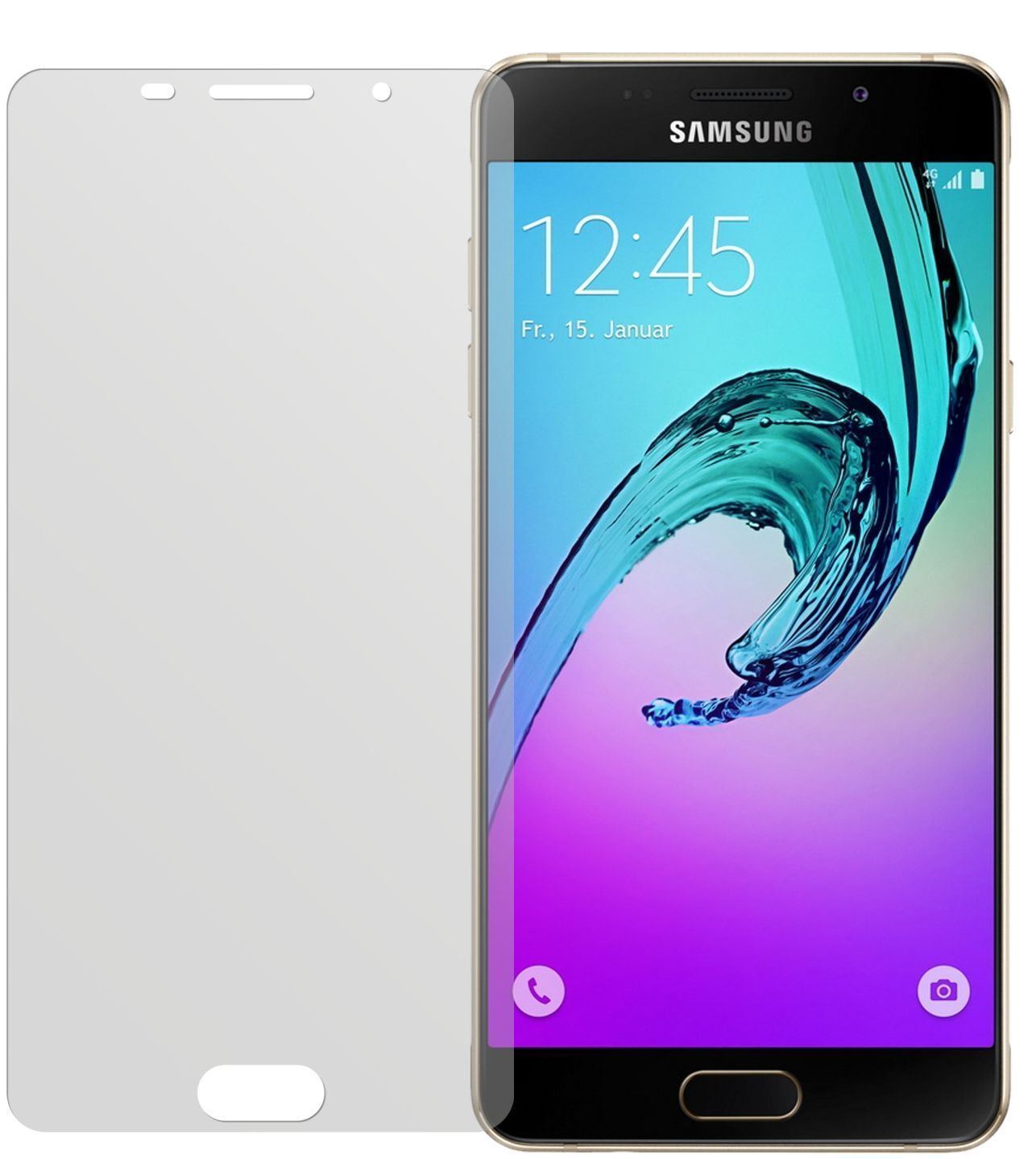 2x Schutzfolie matt für Galaxy A5 (2016) Samsung D (2)