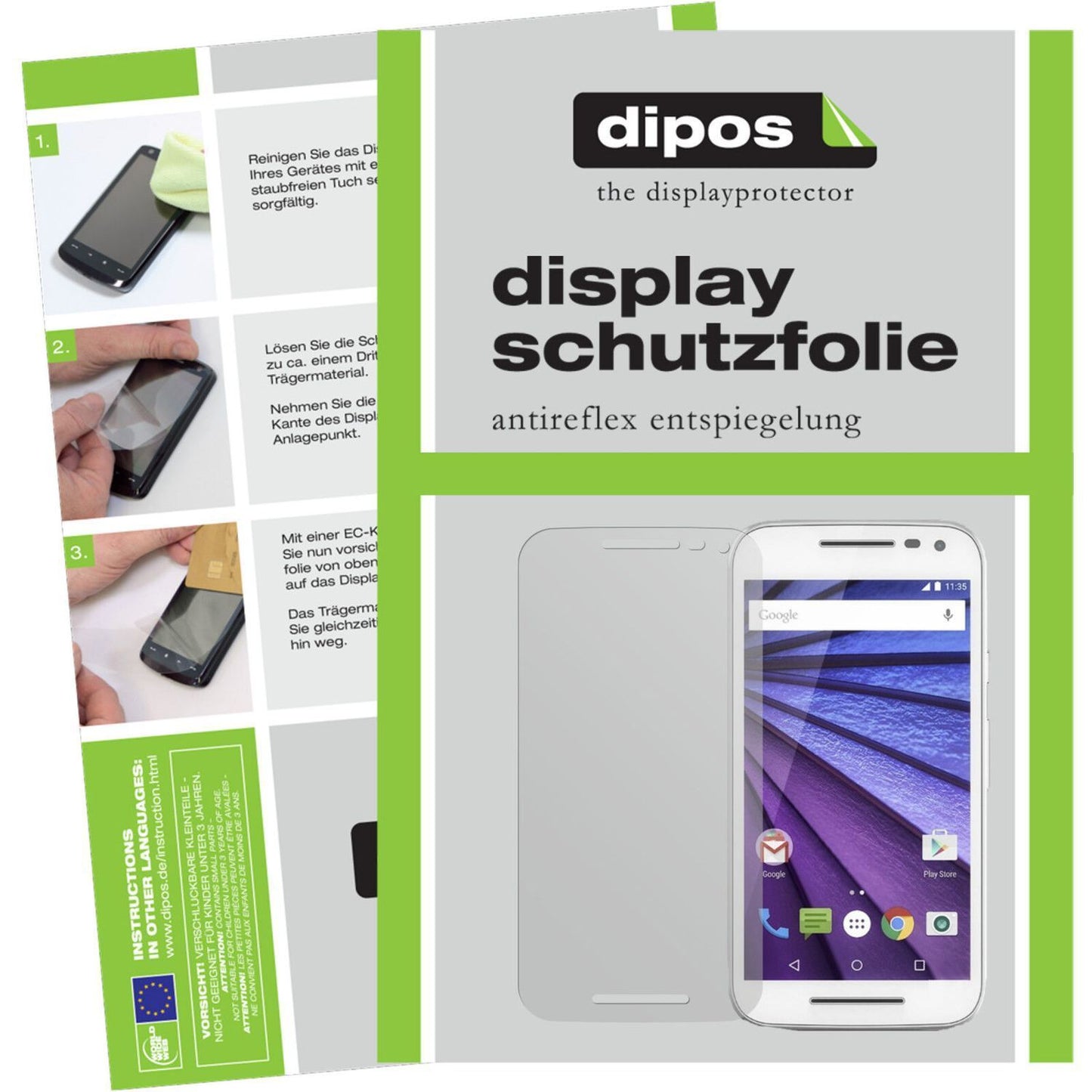 6x Schutzfolie matt für Moto G (3. Generation) Mot (1)