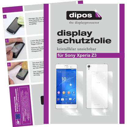 4x Schutzfolie klar für Xperia Z3 Sony Display-Sch (1)