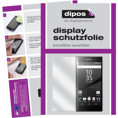 2x Schutzfolie klar für Xperia Z5 Premium Sony Dis (1)
