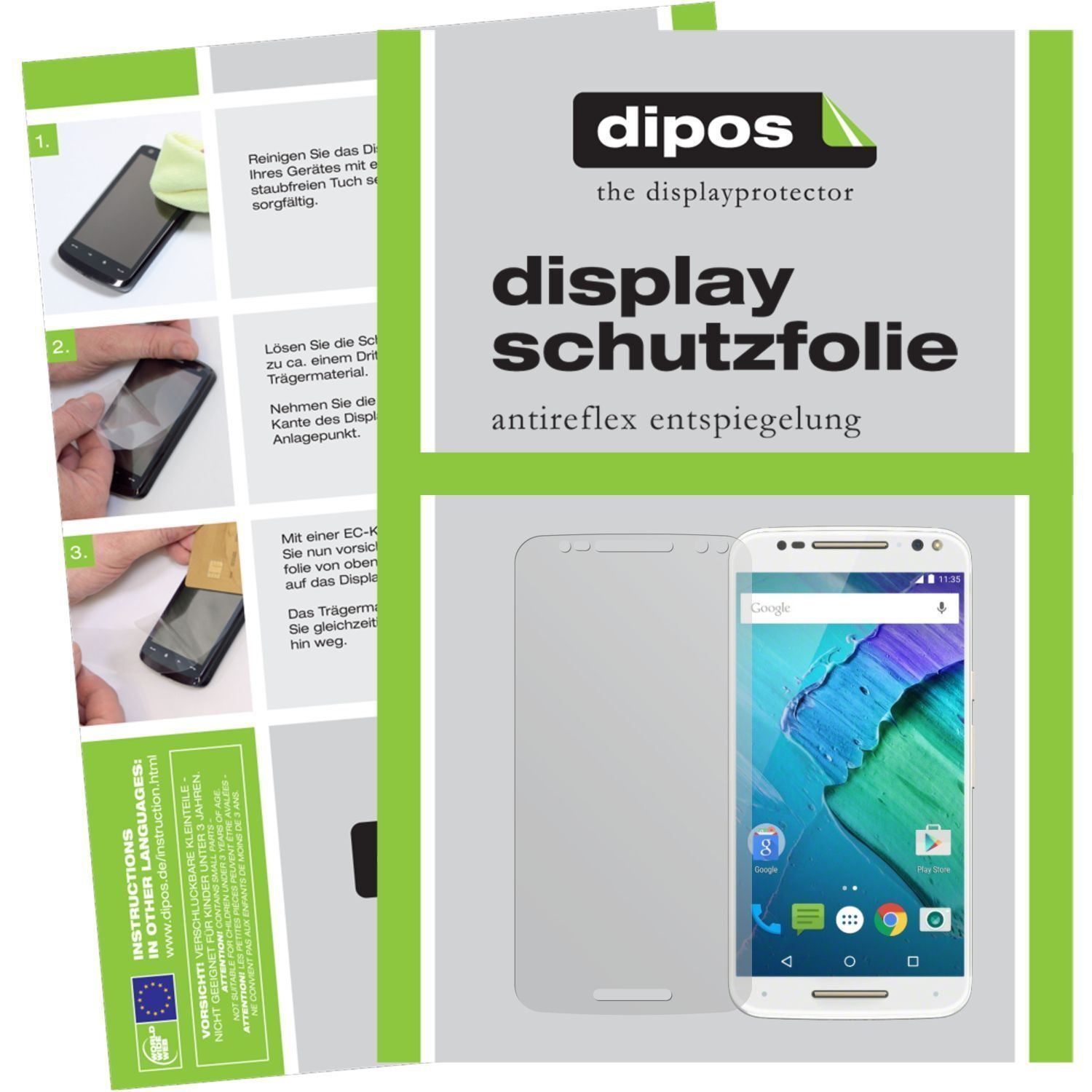 6x Schutzfolie matt für Moto X Style Motorola Disp (1)