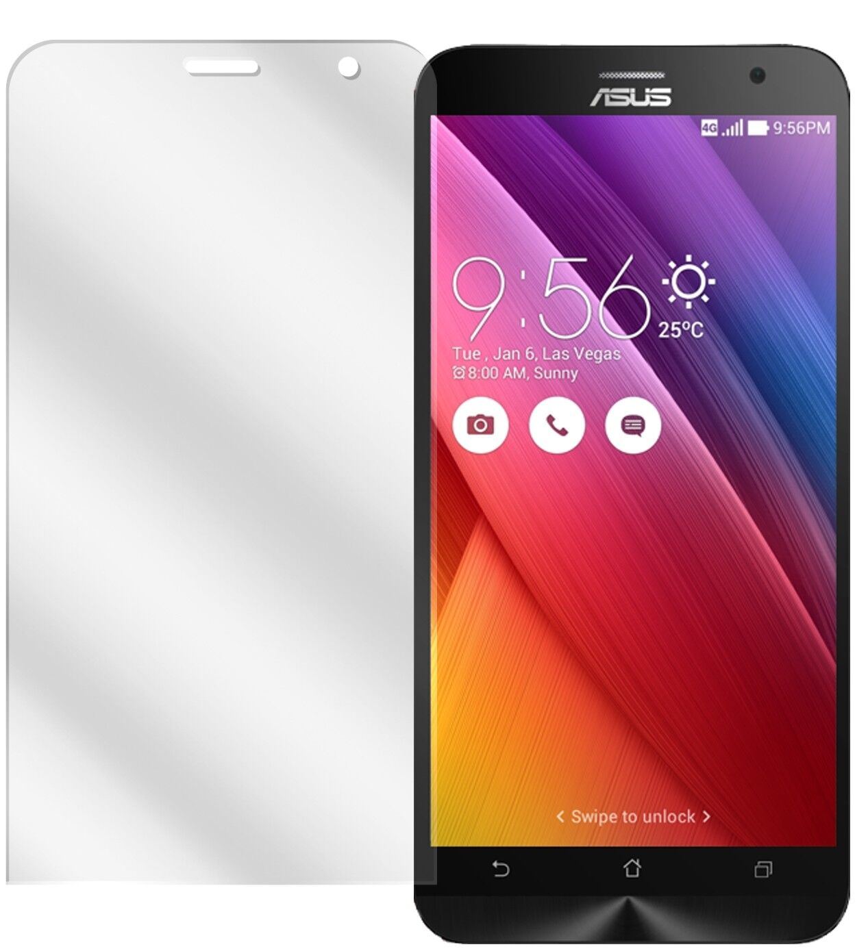 6x Schutzfolie klar für ZenFone 2 / 2 Deluxe Asus  (1)