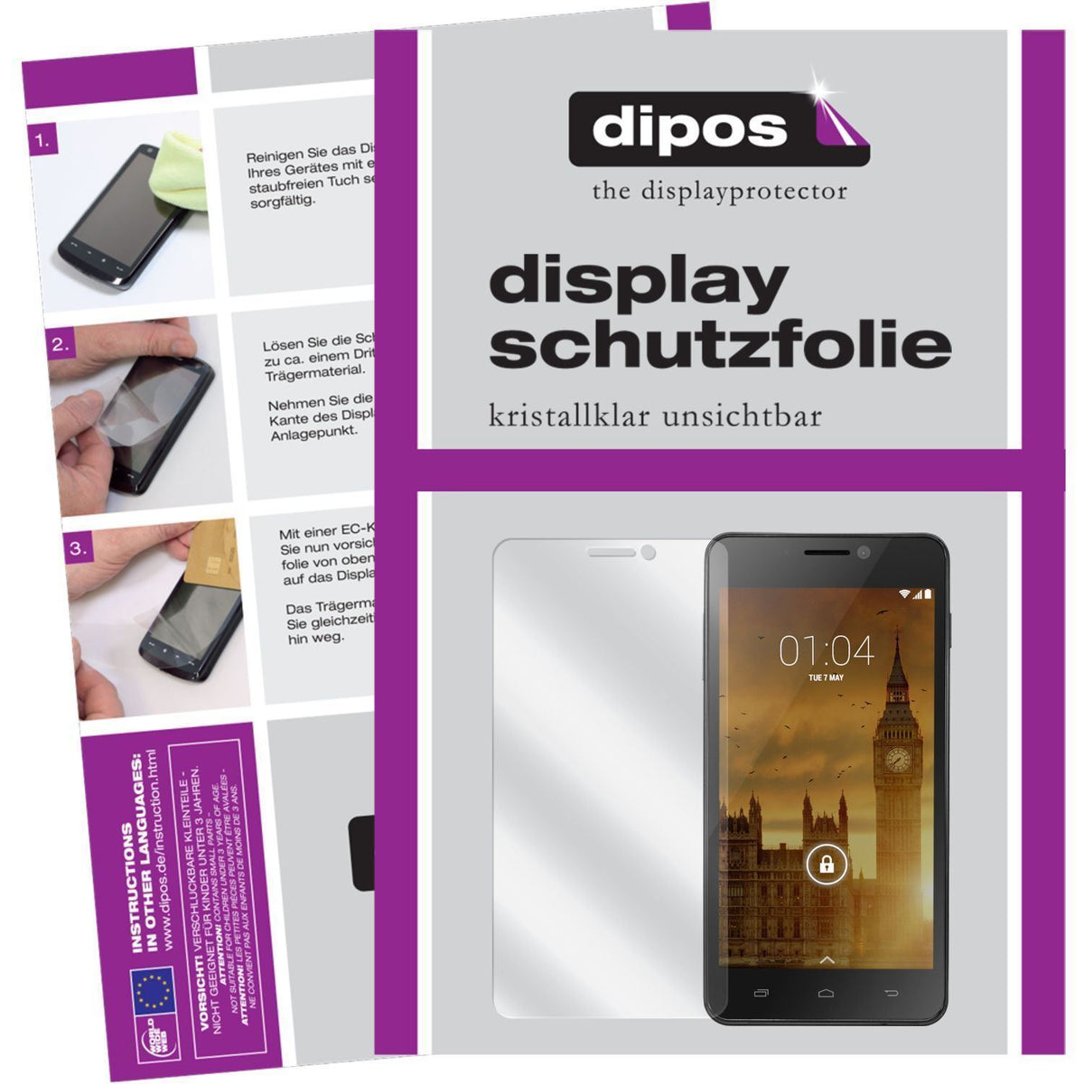 6x Schutzfolie klar für Trooper 450L Kazam Display (1)