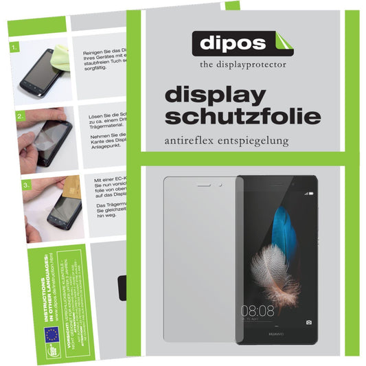 2x Schutzfolie matt für Ascend P8 Lite Huawei Disp (1)