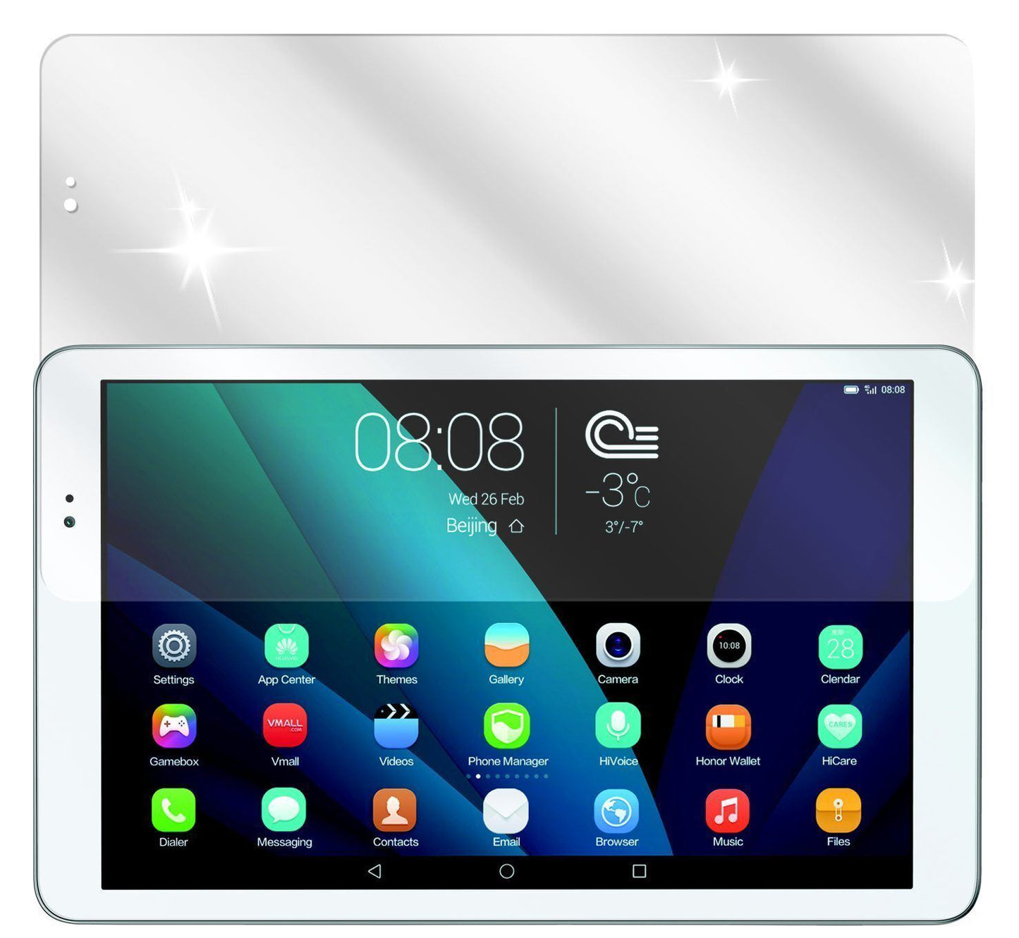 2x Schutzfolie klar für MediaPad T1 10 Zoll Huawei (2)