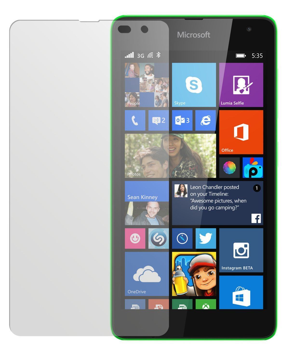2x Schutzfolie matt für Lumia 535 Nokia Display-Sc (2)