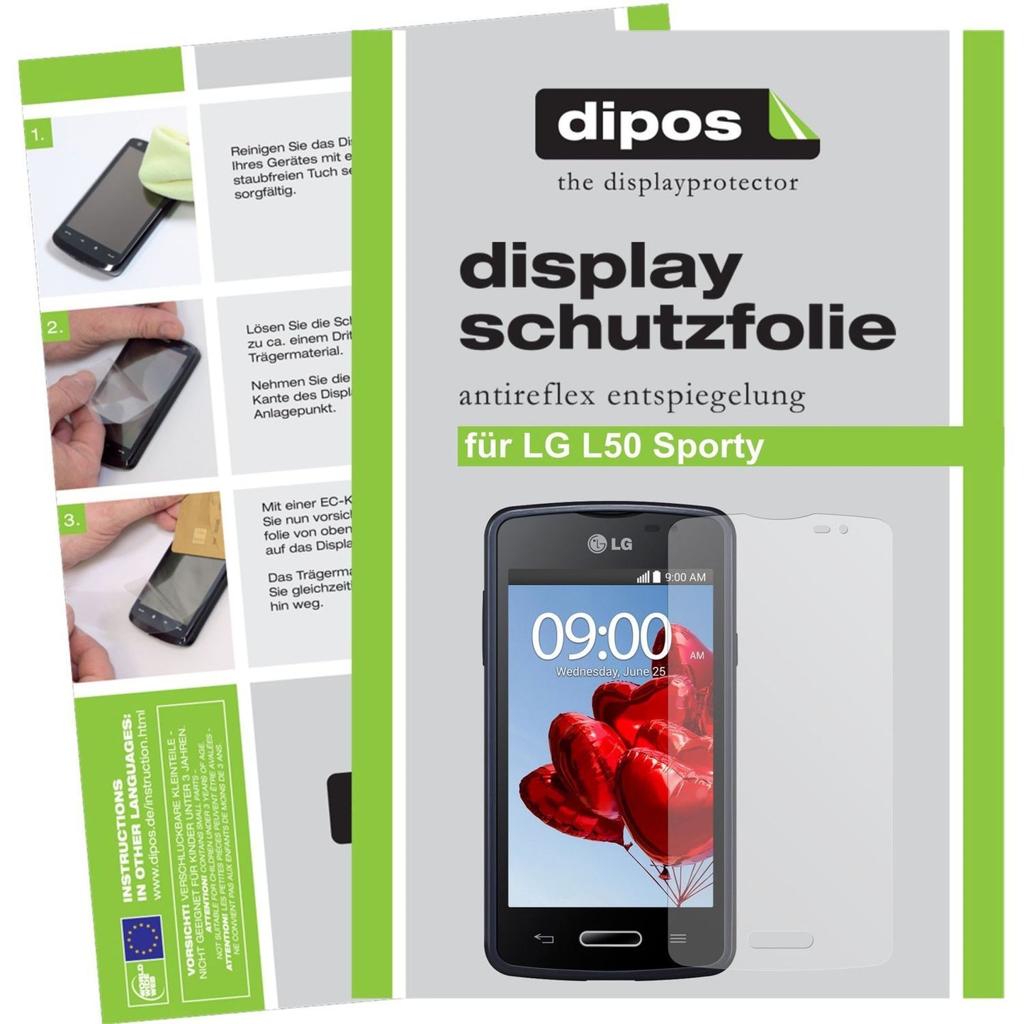 2x Schutzfolie matt für L50 Sporty LG Display-Schu (1)