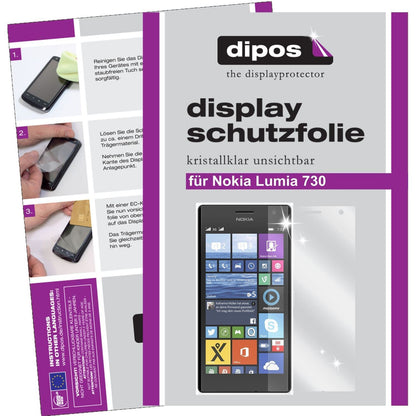 6x Schutzfolie klar für Lumia 730 / 735 Nokia Disp (1)