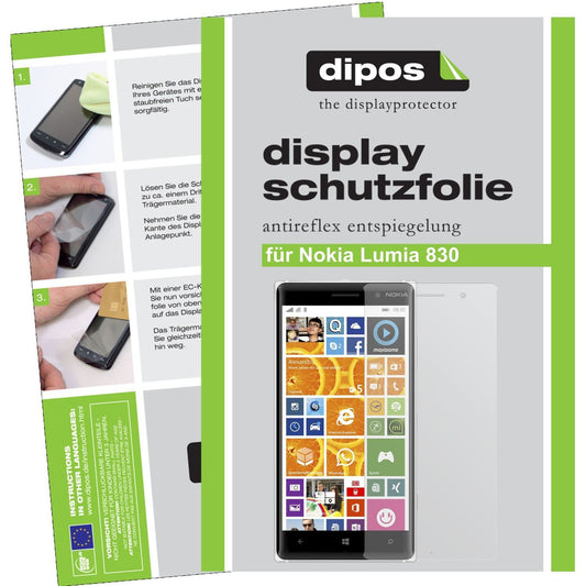 6x Schutzfolie matt für Lumia 830 Nokia Display-Sc (1)
