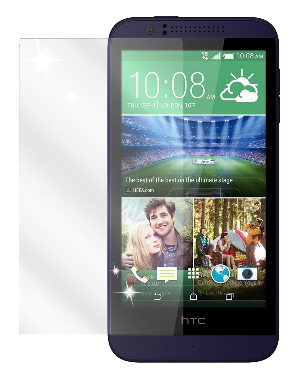 6x Schutzfolie klar für Desire 510 HTC Display-Sch (2)