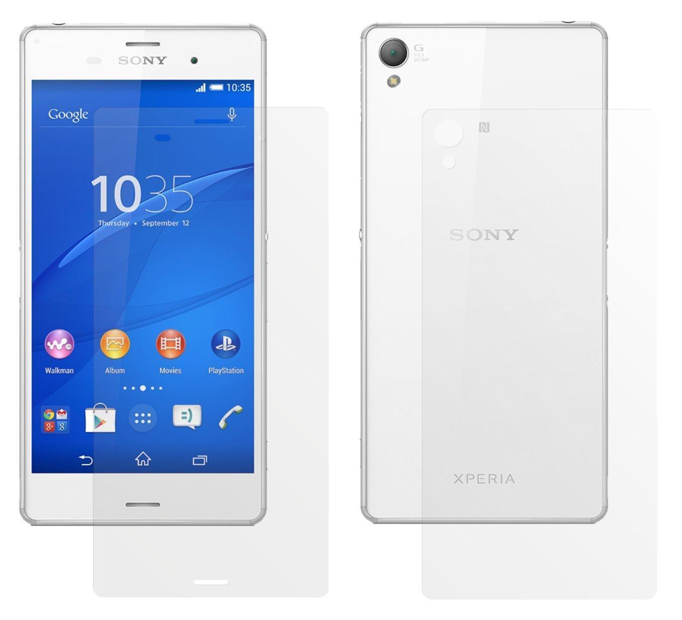 6x Schutzfolie matt für Xperia Z3 Sony Display-Sch (2)