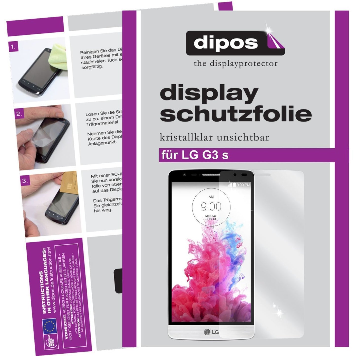 6x Schutzfolie klar für G3 S LG Display-Schutzfoli (1)