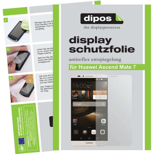 2x Schutzfolie matt für Ascend Mate 7 Huawei Displ (1)