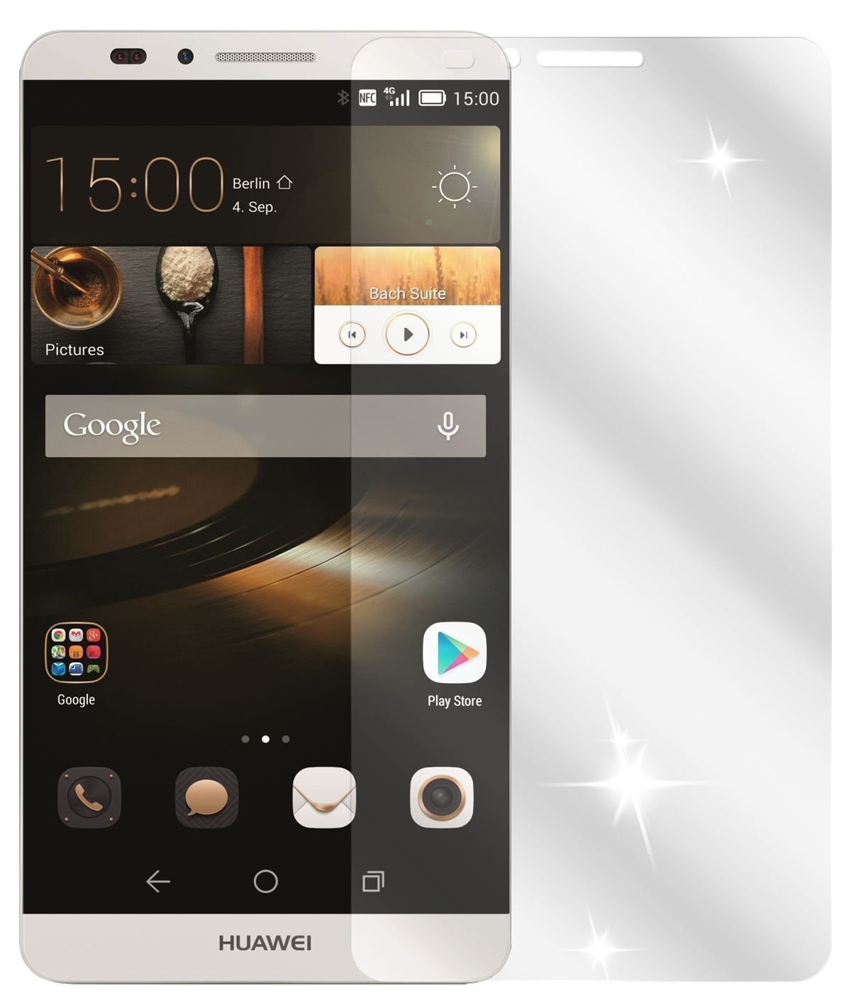 2x Schutzfolie klar für Ascend Mate 7 Huawei Displ (2)