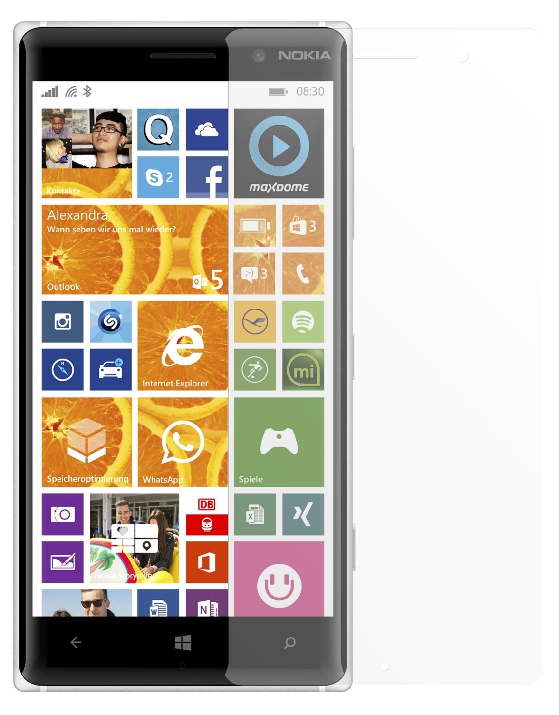 2x Schutzfolie matt für Lumia 830 Nokia Display-Sc (2)