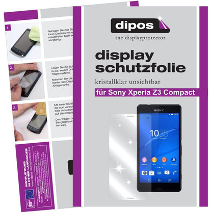 2x Schutzfolie klar für Xperia Z3 Compact Sony Dis (1)