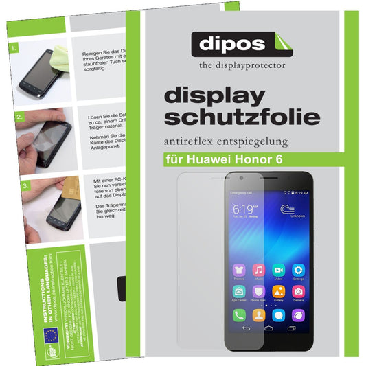 2x Schutzfolie matt für Honor 6 Huawei Display-Sch (1)