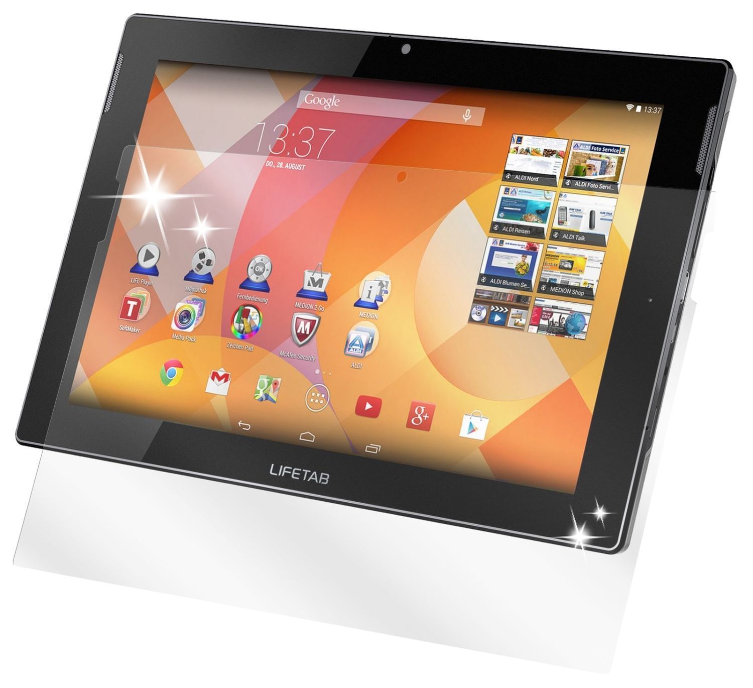 2x Schutzfolie klar für Lifetab S10334 / S10345 /  (2)