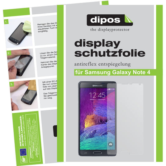 6x Schutzfolie matt für Galaxy Note 4 Samsung Disp (1)