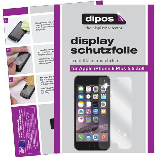 6x Schutzfolie klar für iPhone 6 Plus / 6S Plus 5, (1)