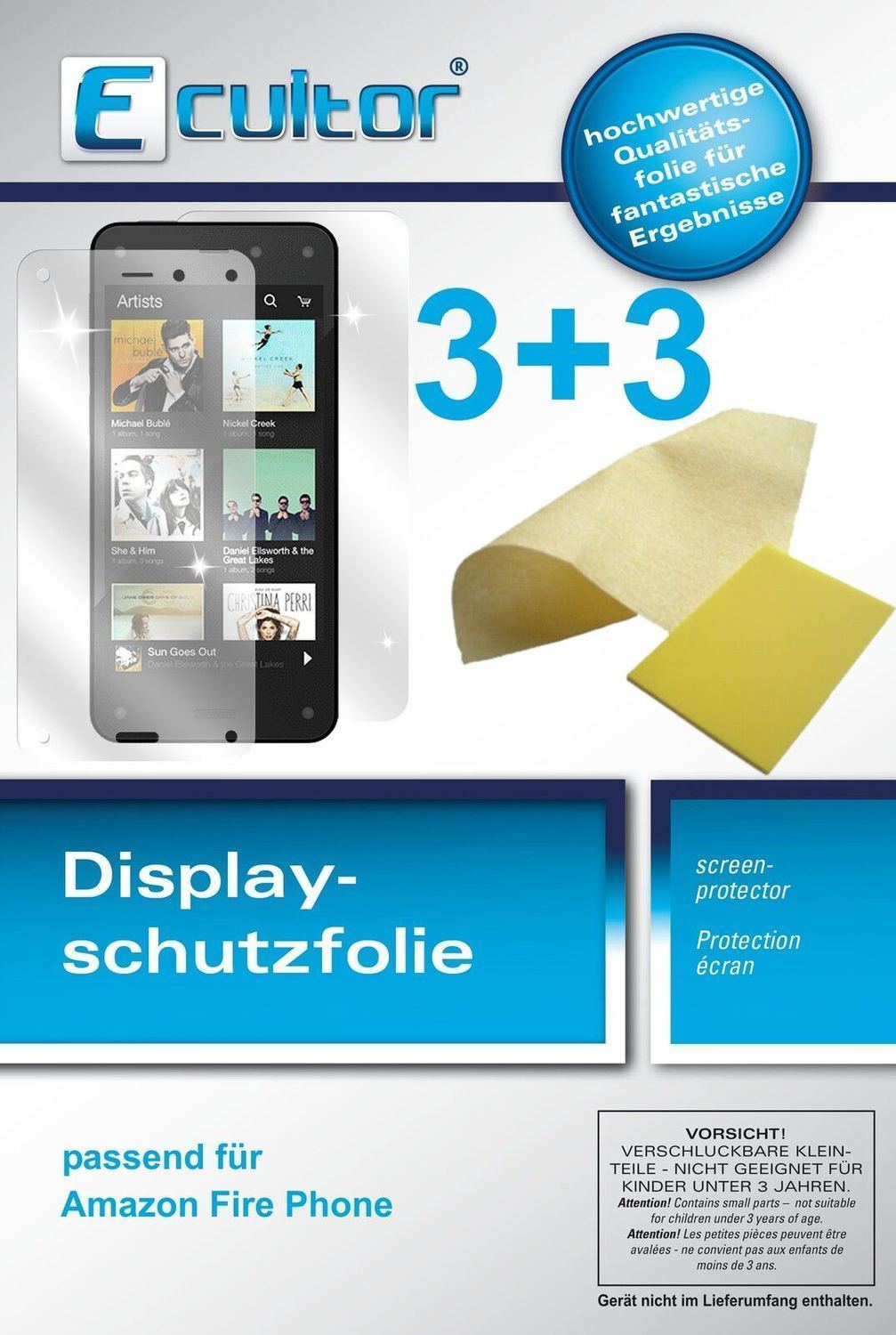 6x Schutzfolie klar für Fire Phone Amazon Display- (1)