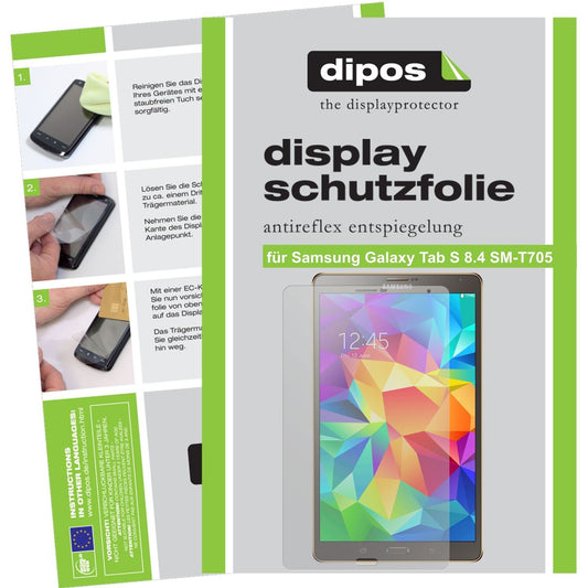 2x Schutzfolie matt für Galaxy Tab S 8.4 SM-T705 S (1)