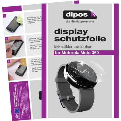 6x Schutzfolie klar für Moto 360 Motorola Display- (1)