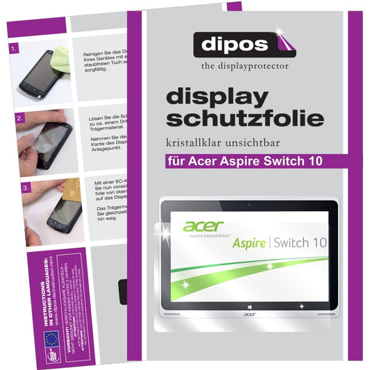 3x Schutzfolie klar für Aspire Switch 10 Acer Disp (1)