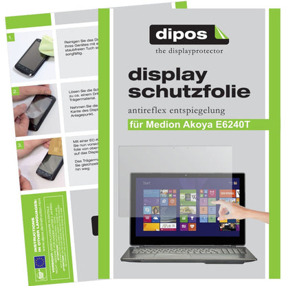 2x Schutzfolie matt für Akoya E6240T Medion Displa (1)