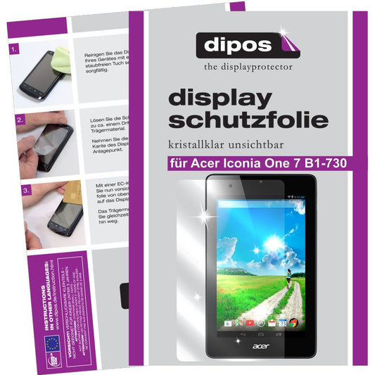 3x Schutzfolie klar für Iconia One 7 B1-730 Acer D (1)