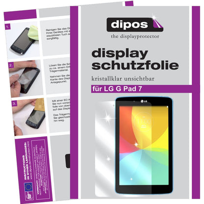 3x Schutzfolie klar für G Pad 7.0 LG Display-Schut (1)