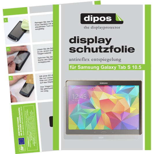 2x Schutzfolie matt für Galaxy Tab S 10.5 Samsung  (1)