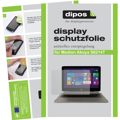 3x Schutzfolie matt für Akoya S6214T MD99380 Medio (1)