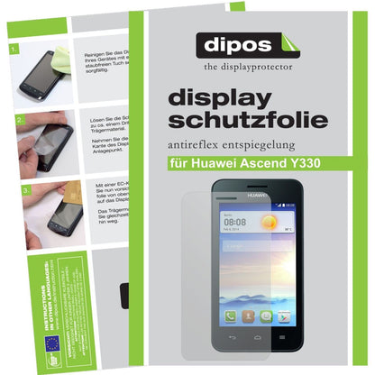 2x Schutzfolie matt für Ascend Y330 Huawei Display (1)