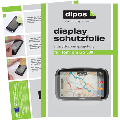 3x Schutzfolie matt für Go 500 TomTom Display-Schu (1)
