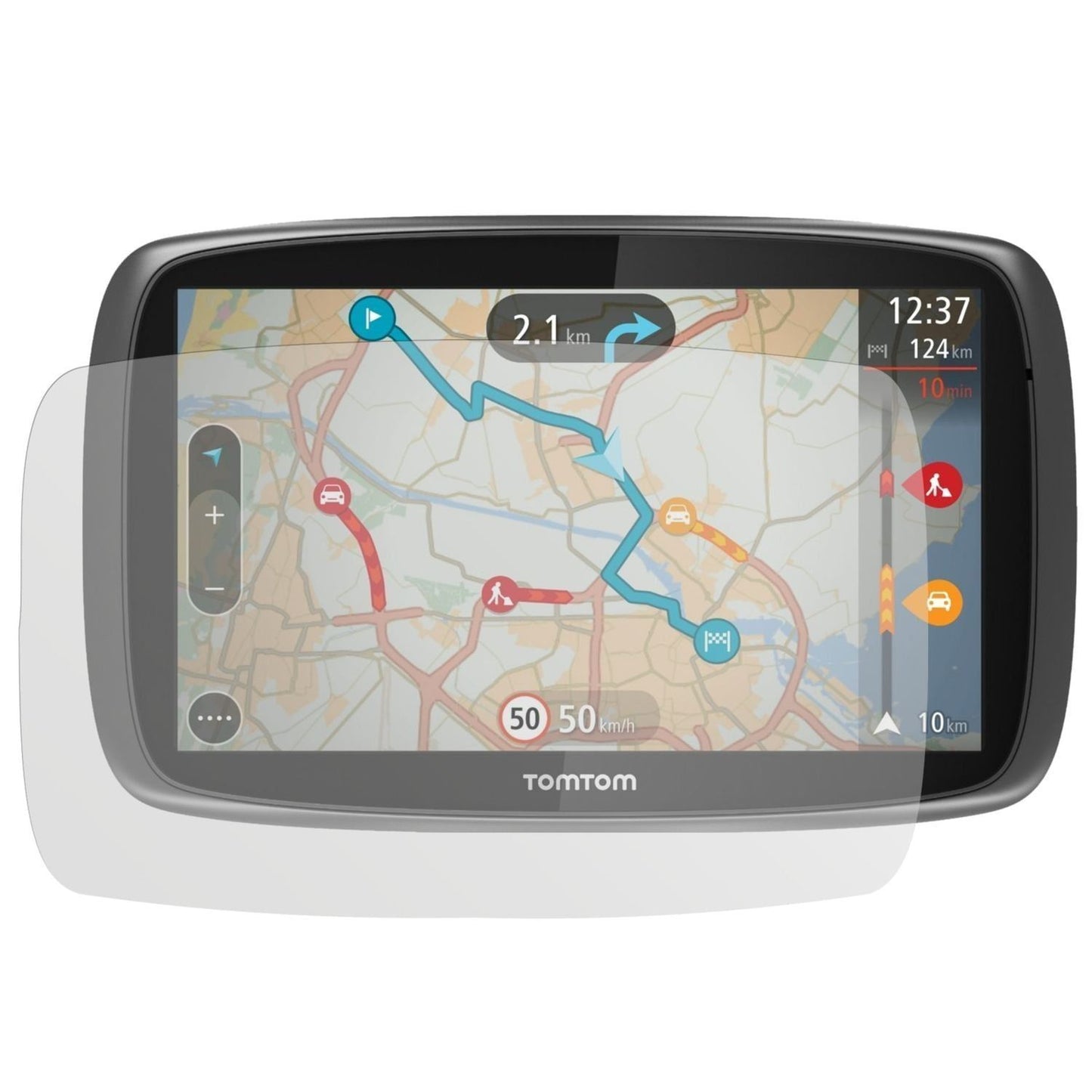 3x Schutzfolie matt für Go 500 TomTom Display-Schu (2)