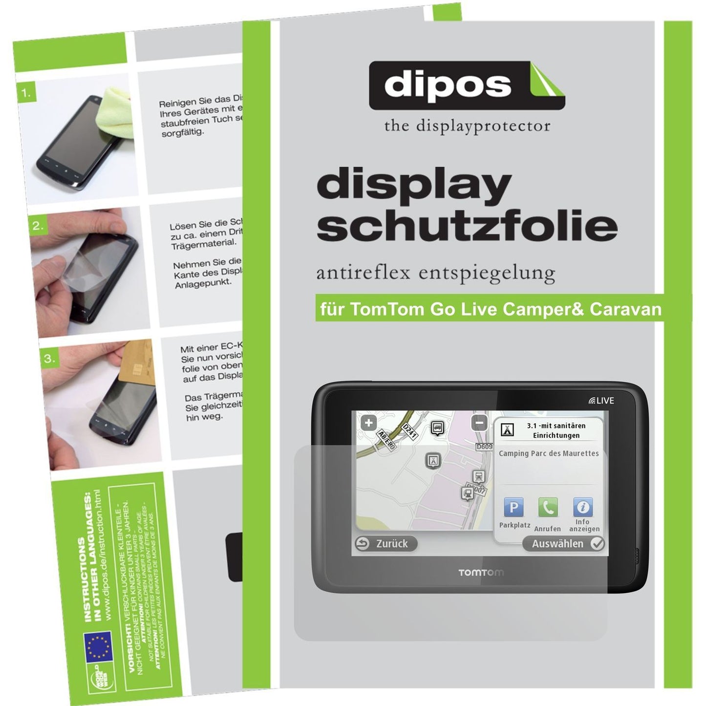 3x Schutzfolie matt für Go Live Camper & Caravan / (1)