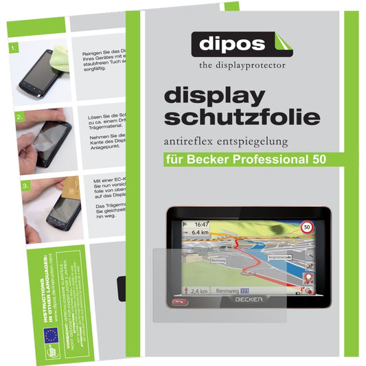 3x Schutzfolie matt für Professional 50 Becker Dis (1)