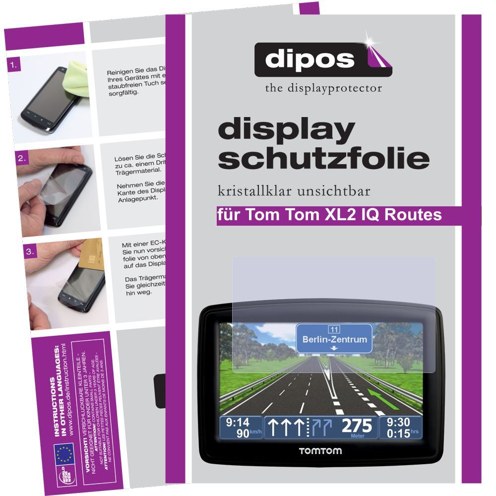 3x Schutzfolie klar für XL 2 IQ TomTom Display-Sch (1)