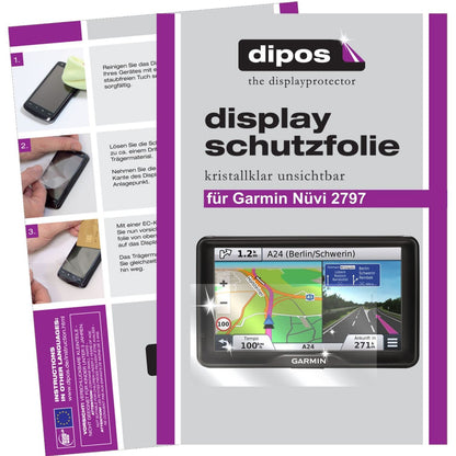 3x Schutzfolie klar für Nüvi 2797 Garmin Display-S (1)