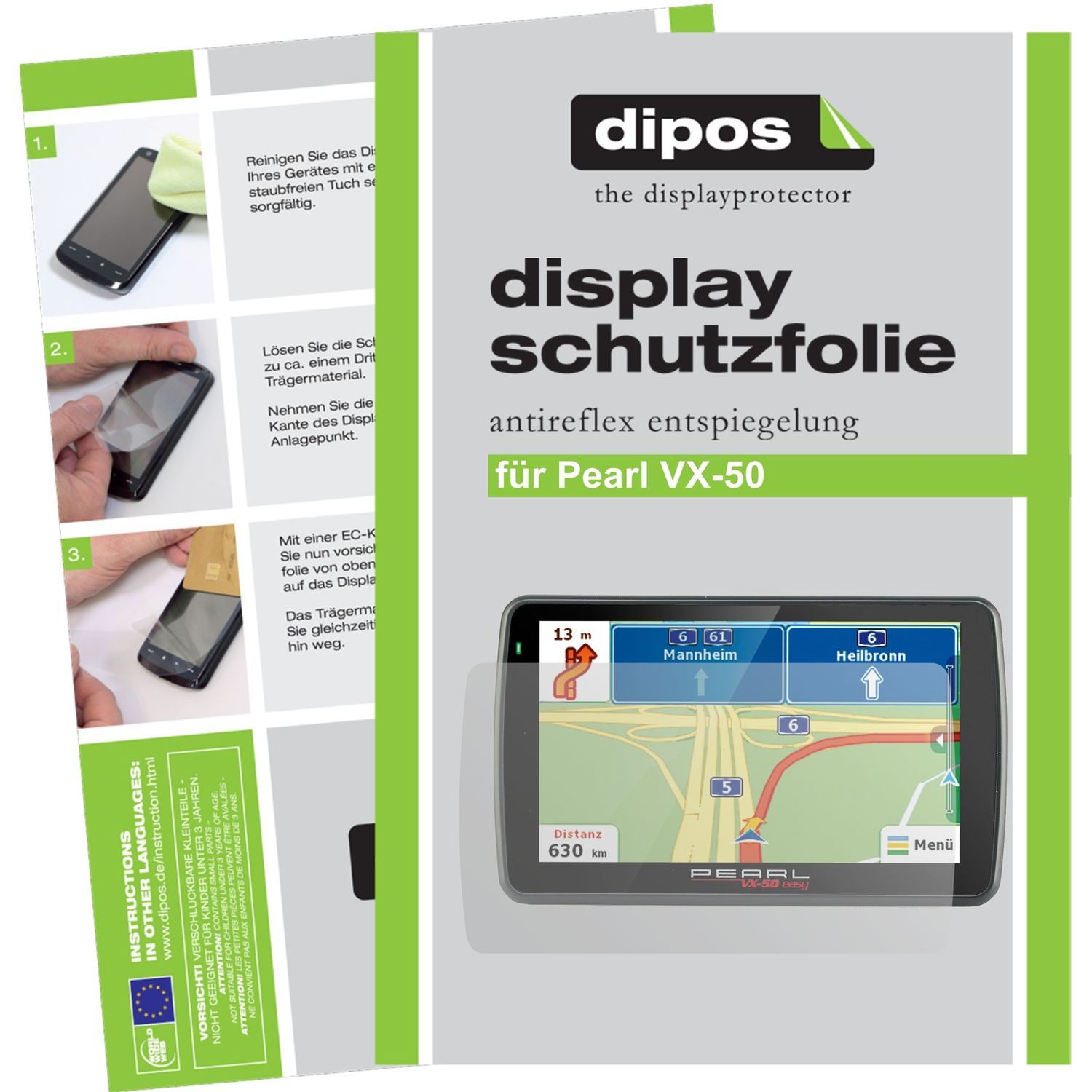 3x Schutzfolie matt für VX-50 PEARL Display-Schutz (1)