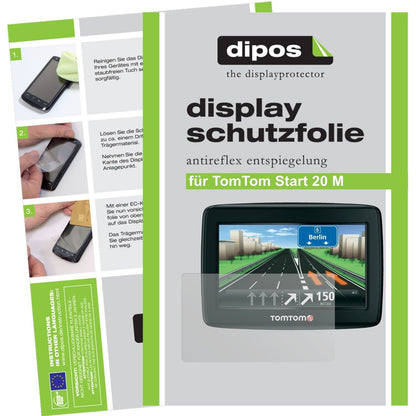 3x Schutzfolie matt für Start 20 M TomTom Display- (1)