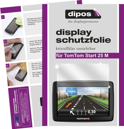 3x Schutzfolie klar für Start 25 M TomTom Display- (1)