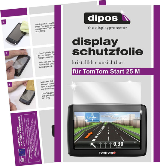 3x Schutzfolie klar für Start 25 M TomTom Display- (1)